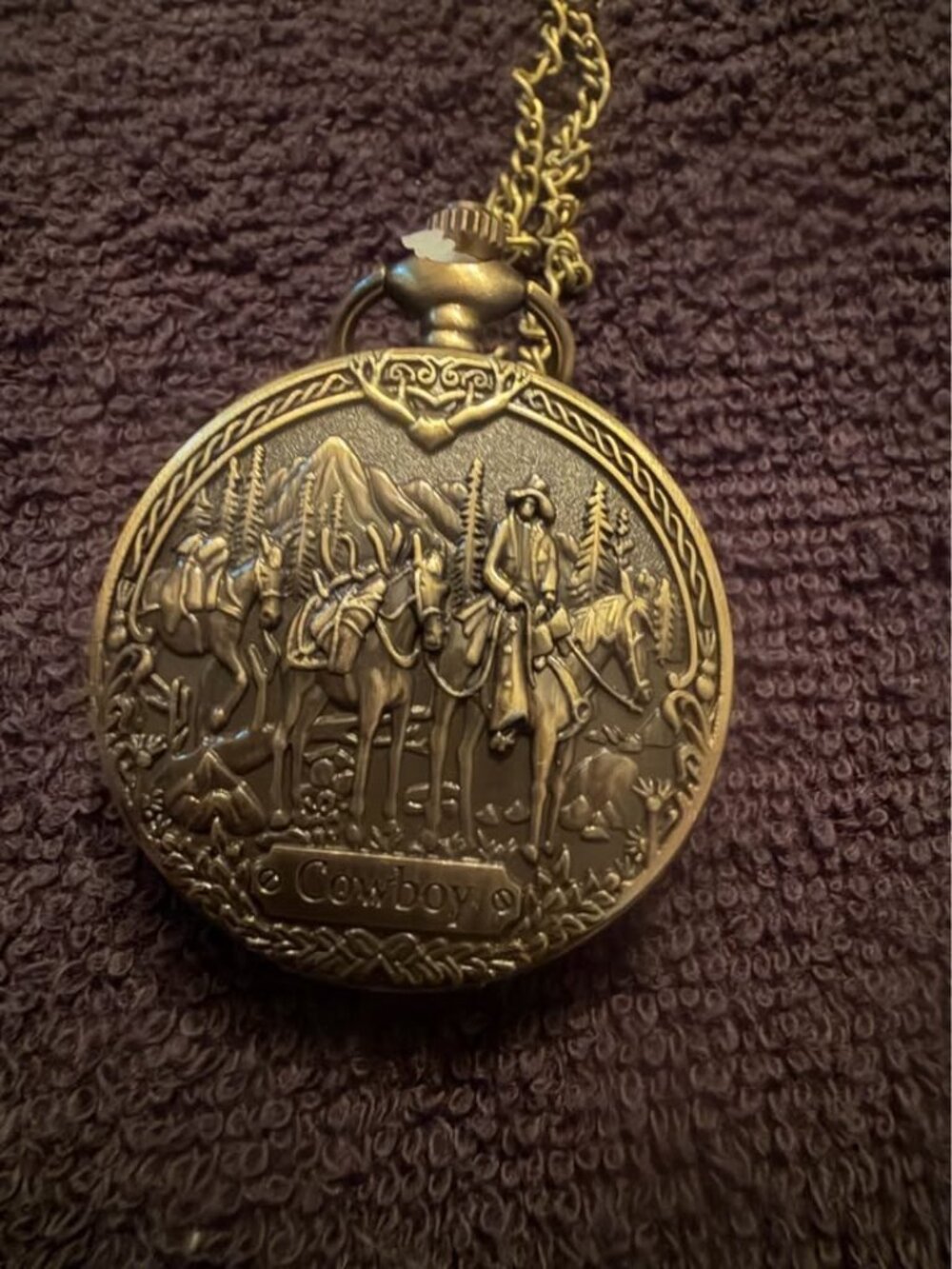 Cowboy Horse Pocket Watch